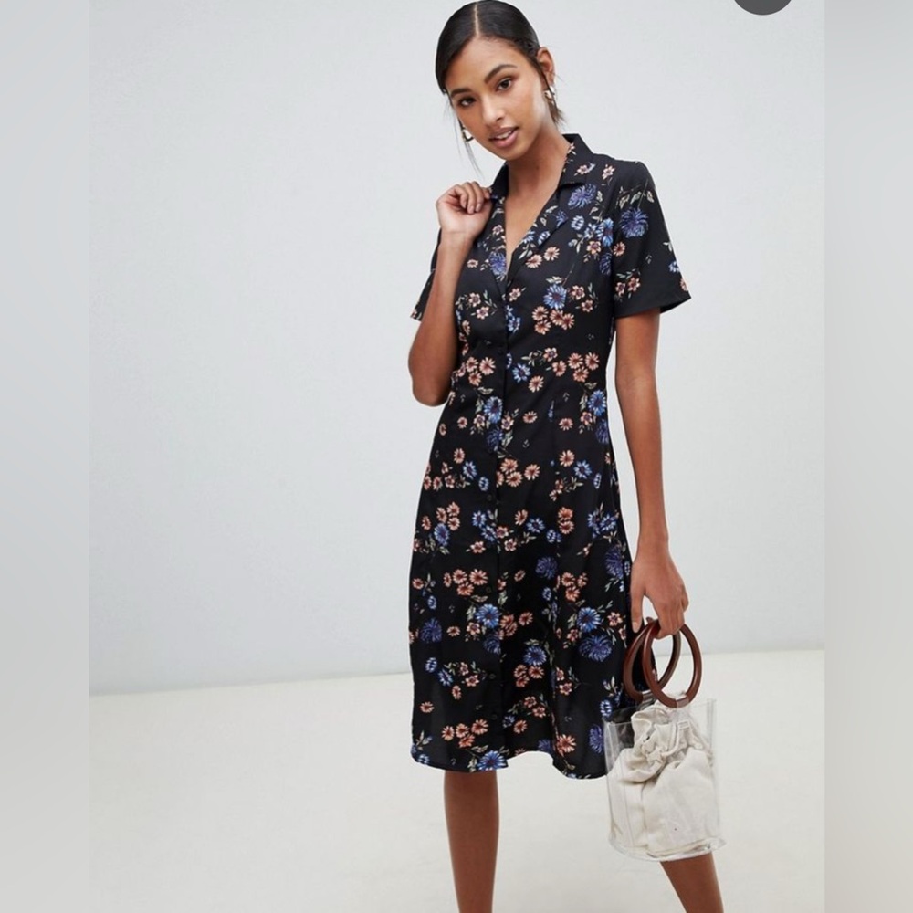 Influence Floral Button down Dress